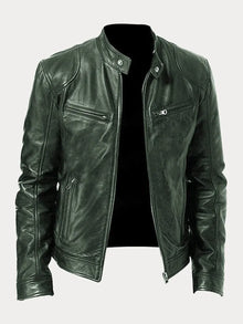 Finn | Herren Jacke im klassischen Stil für Herbst in Militärgrün