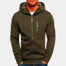 Anton | Herren Jacke mit Reißverschluss für Herbst in Olivgrün