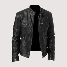 Fabian | Herren Lederjacke elegant für den Herbst in Schwarz