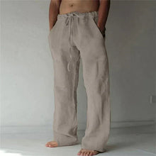 Moritz | Herren Lockere Baumwollhose im Strandlook in Grau