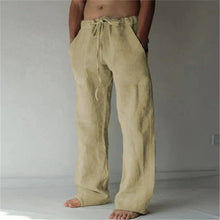 Moritz | Herren Lockere Baumwollhose im Strandlook in Khaki