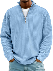 Paul | Herren Pullover im modernen Schnitt für Herbst in Blau