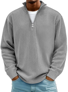Paul | Herren Pullover im modernen Schnitt für Herbst in Grau
