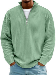 Paul | Herren Pullover im modernen Schnitt für Herbst in Grün