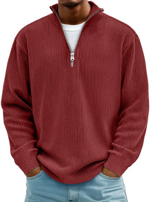 Paul | Herren Pullover im modernen Schnitt für Herbst in Rot