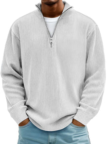 Paul | Herren Pullover im modernen Schnitt für Herbst in Weiß