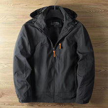 Elias | Herren Regenjacke im klassischen Outdoor-Stil in Schwarz