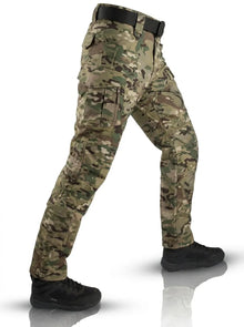 Ben | Herren Robuste Outdoor-Hose mit Taschensystem in Armeegrün