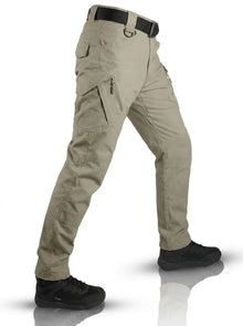 Ben | Herren Robuste Outdoor-Hose mit Taschensystem in Khaki
