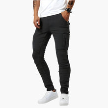 Jakob | Herren Stretch Cargo-Hose zum Alltag in Schwarz