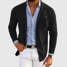 Anton | Herren Strickjacke für Beruf und Alltag in Schwarz