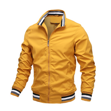 Julian | Herren Übergangsjacke im modernen Casual-Stil in Gelb