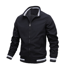 Julian | Herren Übergangsjacke im modernen Casual-Stil in Schwarz