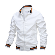 Julian | Herren Übergangsjacke im modernen Casual-Stil in Weiß