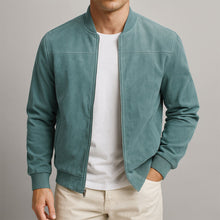 Niklas | Herren Urban Jacke im klassischen Bomber-Stil in Blau