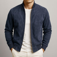 Niklas | Herren Urban Jacke im klassischen Bomber-Stil in Dunkelblau