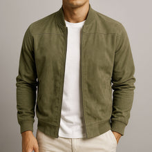 Niklas | Herren Urban Jacke im klassischen Bomber-Stil in Grün