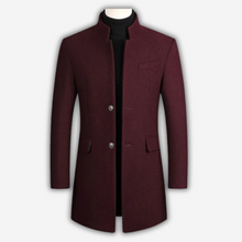 David | Herren Wollmantel elegant für den Herbst in Rot