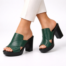 Sommerfeld | Eleganten Sandalen in Grün