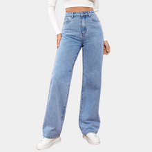 Paula | High-Waist Straight-Leg Jeans Jeans in Hellblau