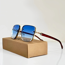 Hubert | Herren Sonnenbrille Gradient Casual in Blau