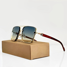 Hubert | Herren Sonnenbrille Gradient Casual in Grün