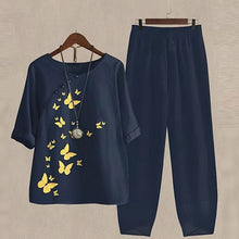 Loui™ – Ein bequemes und Schickes Set aus Hemd und Hose in Dunkelblau