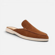 Herren-Slipper aus Wildleder in Braun