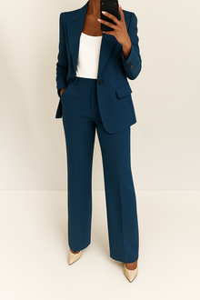 Luisa – Zweiteiliges Damen-Anzugset für formelle Anlässe in Marineblau