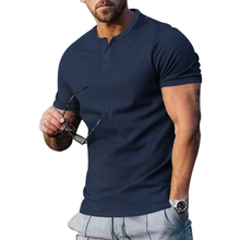 Hanjo | Vintage-Hemd mit Knöpfen in Marineblau