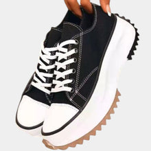 Ella – Lässige Plateau-Sneaker für Damen in Schwarz