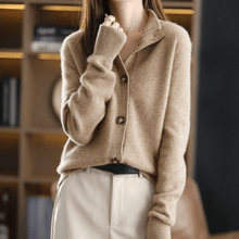 Sellia | Schlichter Stilvoller Cardigan in Braun