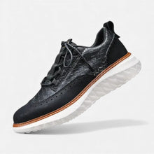 Herren Sneaker mit Strukturdesign in Schwarz