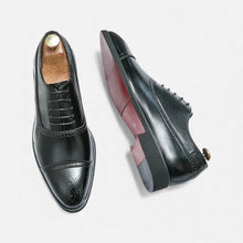 Herren Klassische Lederschnürschuhe in Schwarz