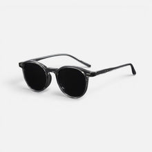 Sonnenbrille Rundes Gestell Kunststoff Rund in Grau