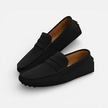 Herren Loafer Slip On Fahrmokassins in Schwarz