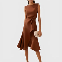 Jesse – Damen-Midikleid – für festliche Gelegenheiten in Braun