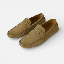Herren Loafer Slip On Fahrmokassins in Braun