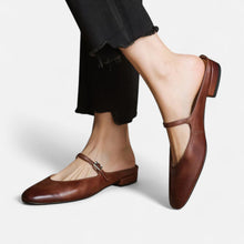 Elegante Mules mit Blockabsatz für Damen in Braun
