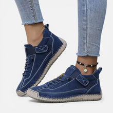 Orthopädische Freizeitschuhe Knöchelhoch Elastischer Verschluss in Blau