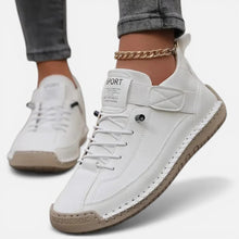 Orthopädische Freizeitschuhe Knöchelhoch Elastischer Verschluss in Weiß