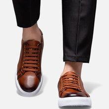 Herren Ledersneaker in Braun