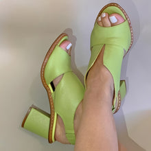 Anita - Schicke Peeptoe-Sandalen in Grün