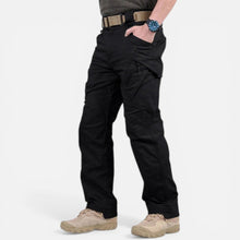 Herren Cargohose mit mehreren Taschen und robustem Design in Schwarz