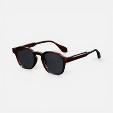 Sonnenbrille Acetatoptik Eckige Form Getönte Gläser in Rot
