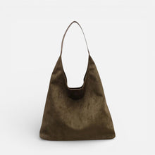 Damen Schultertasche Hobo Tasche mit weicher Form in Grün