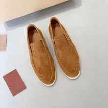 Herren-Slipper aus Wildleder zum Hineinschlüpfen in Braun