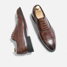 Herren Klassische Lederschnürschuhe in Braun