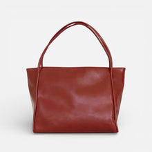 Damen Schultertasche groß mit weicher Form und langen Tragegriffen in Rot