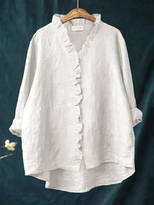 Eline™ - Elegante Sommerbluse in Weiß